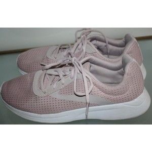 Womens Pink Sneakers Athletic Shoes Size 9 1/2 Memory Foam Comfy GUC